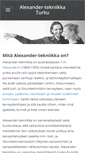 Mobile Screenshot of alexandertekniikkaturku.com